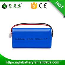 Long life li-ion 7.4v battery deep cycle 18650 li ion battery lithium ion